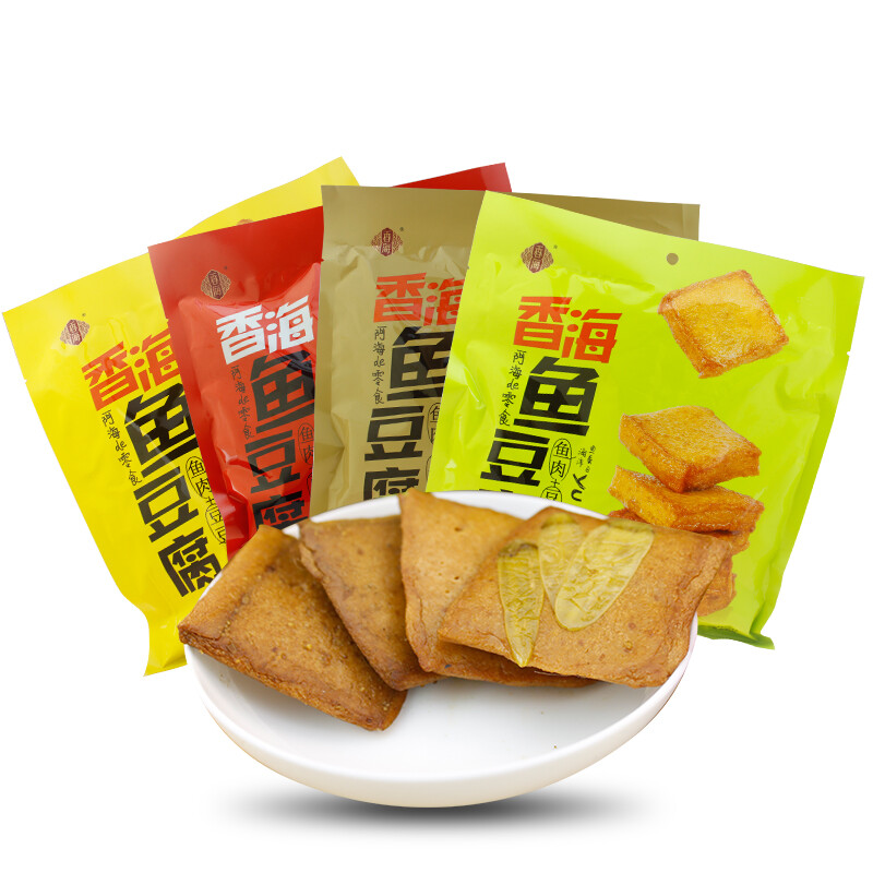 香海鱼豆腐245g小吃零食品豆干制品孜然烧烤辣味泡椒味