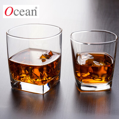 Ocean泰国进口无铅玻璃杯威士忌杯子四方杯酒吧KTV洋酒杯家用茶杯