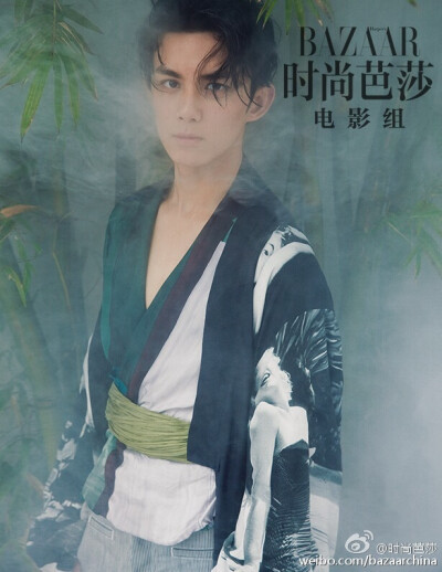 风雨江湖上，翩翩少年郎。
#时尚芭莎10月下# 吴磊LEO