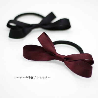 韩国发饰简约蝴蝶结日系扎发皮筋发圈发绳头绳头饰品满29元包邮