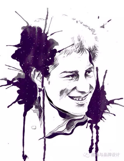 插画 黑白画 壁纸