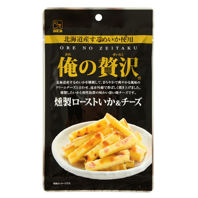 日本进口食品 鸭子食品 熏烤鱿鱼芝士奶酪条50g下酒菜小食