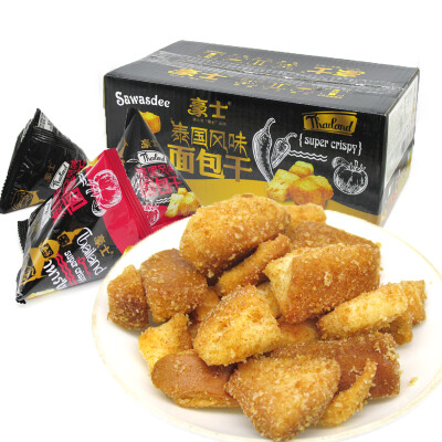 豪士番茄味面包干香酥烤馍片饼干500g 办公室休闲零食品小吃特产