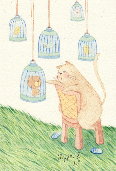 插画|猫啊猫