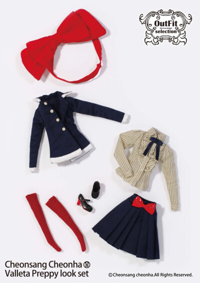 pullip系类娃衣Valleta Preppy look set2012年10月 O-808