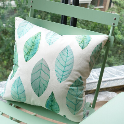 植物园北欧宜家风格一植家植物绿色清新沙发靠垫办公室抱枕原创