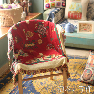 波西米亚 西藏风格 沙发巾毯纯棉加厚线毯 挂毯 床盖地毯