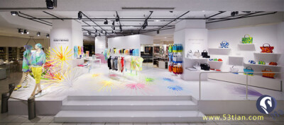 Issey Miyake春天繁花盛开-服装店卖场设计