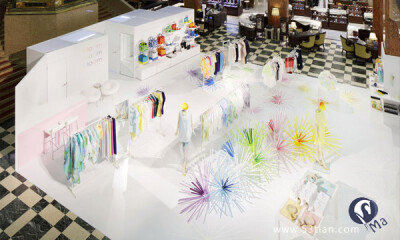 Issey Miyake春天繁花盛开-服装店卖场设计