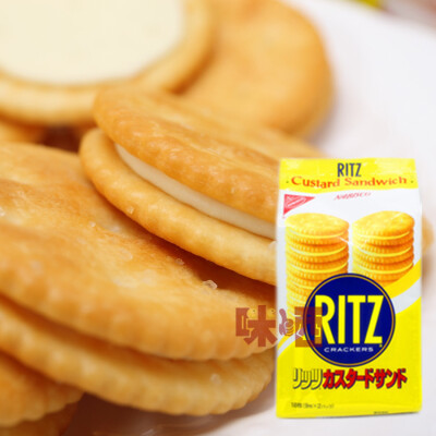 日本进口零食 RITZ 纳贝斯克NABISCO 鸡蛋奶油夹心饼干18枚 0058