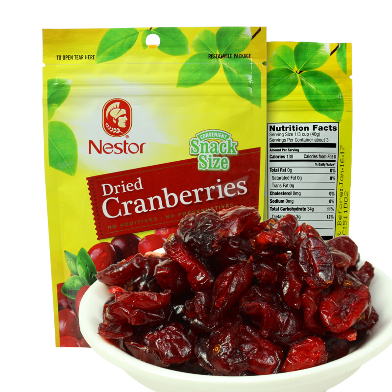 美国进口零食乐事多蔓越莓果干 蛋糕面包烘焙原料 100g*4包