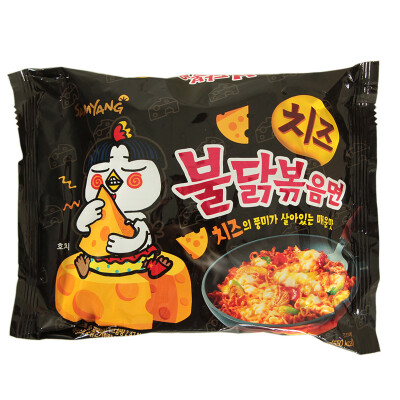 韩国进口食品零食 三养 芝士味火鸡面140g拉面辣味干拌方便面