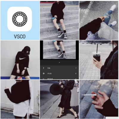 『VSCO
黑色调色步骤[星] 』
滤镜10+12 ▷曝光补偿-2 ▷对比度-2▷色温-1▷详见图5