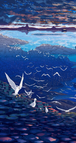 动漫 插画 原创 壁纸  风景【侵删】