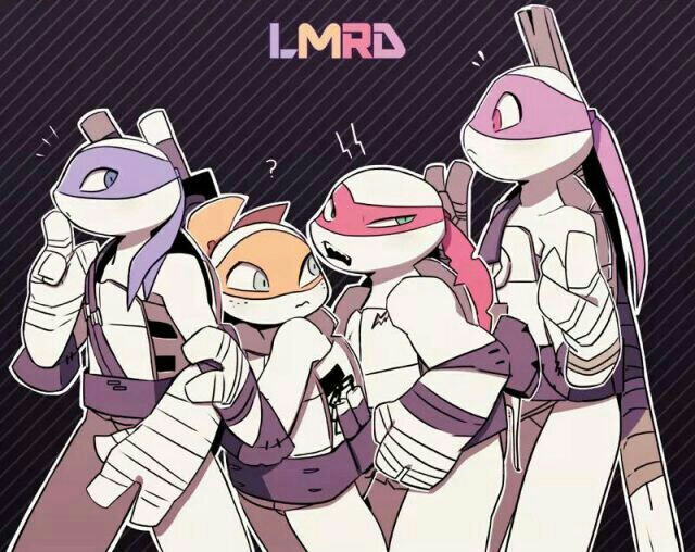 忍者龟同人图(๑•ั็ω•็ั๑)搬运w