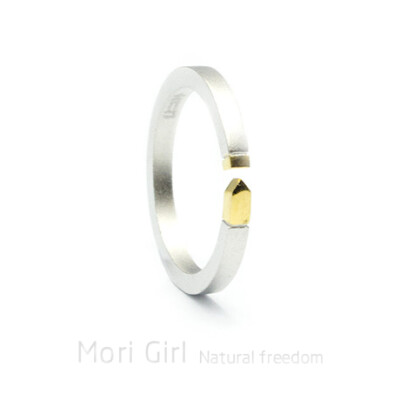 原创设计纯银戒指简约开口情侣指环创意对戒送女友生日礼物