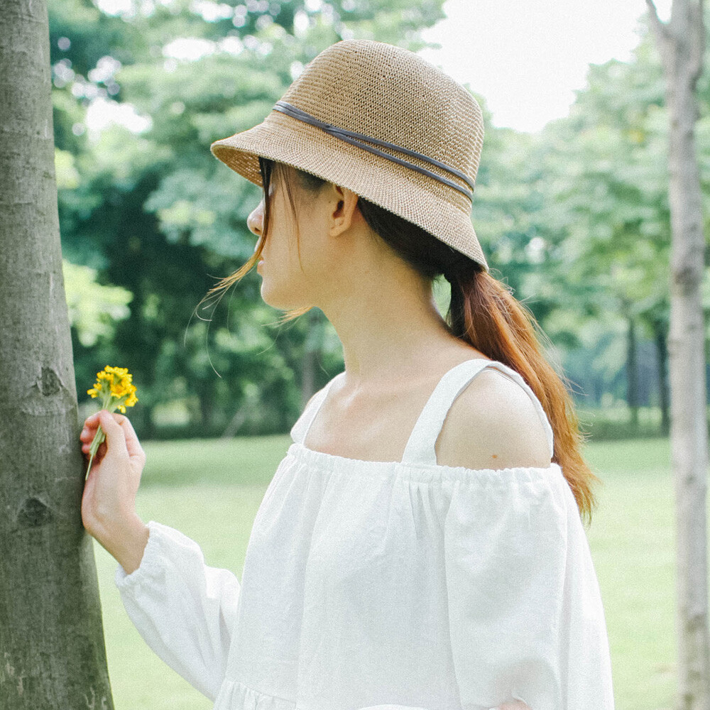 2016秋 韩版度假宽檐帽子可调节草帽女