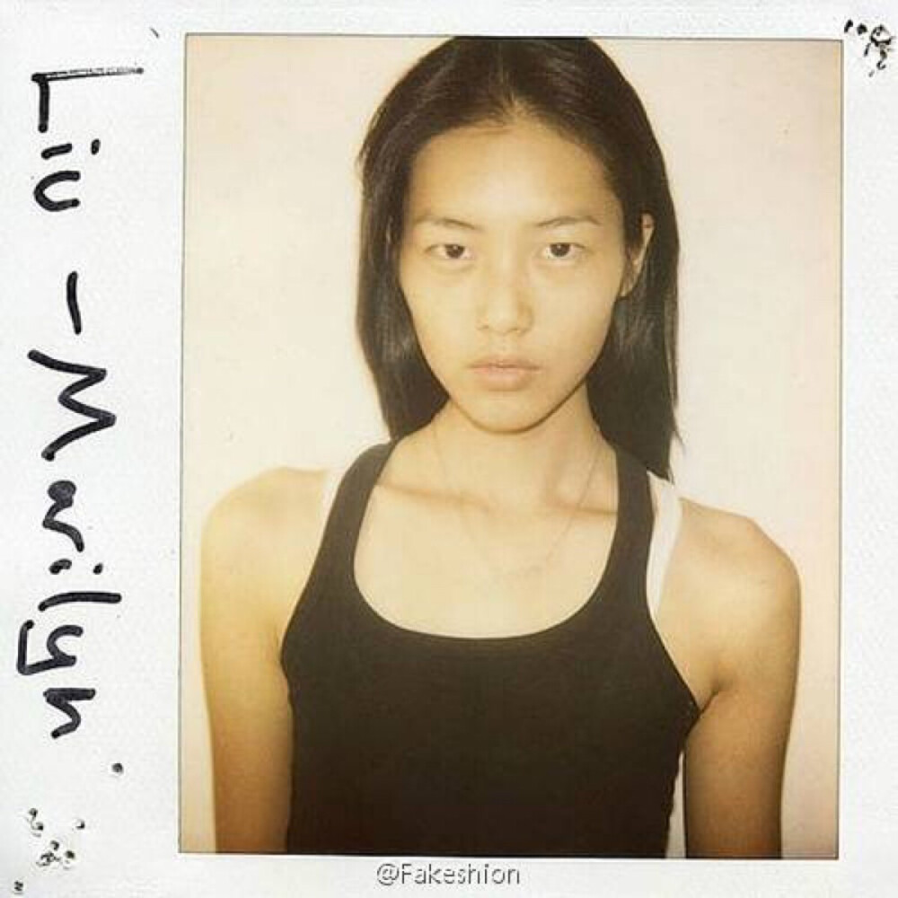 模特们试镜时的宝利来照片