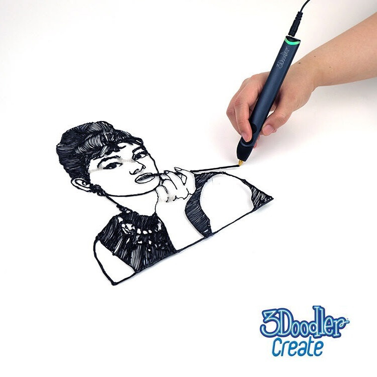 现货最美国3Doodler Create立体打印笔神笔马良空中作画顺畅