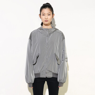 2016秋季外套女短款宽松学院风休闲长袖运动夹克学生连帽上衣