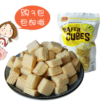 马来西亚进口 南益威化饼干 柠檬巧克力草莓味休闲零食品 200g