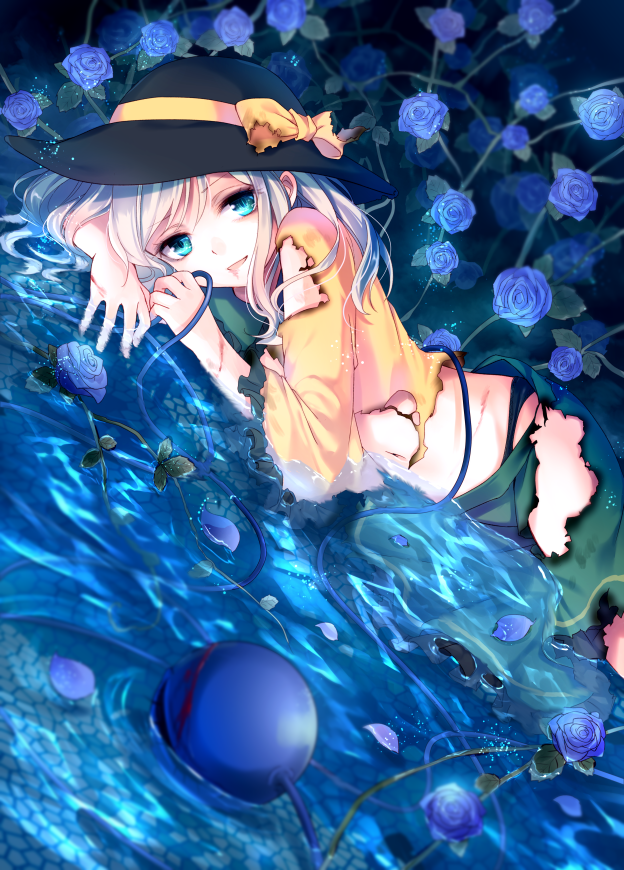 侵删，图片源于P站，未向画师授权。
Rosa azul | ぬぬっこ #pixiv http://www.pixiv.net/member_illust.php?illust_id=54698999&mode=medium