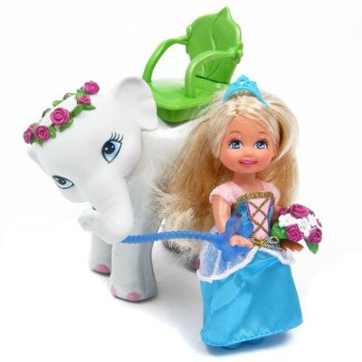 专柜正品 芭比娃娃 Barbie 森林公主与凯莉小象 K8109