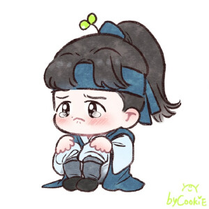 EXOFANART边伯贤手绘插画壁纸头像by.cookie殿下