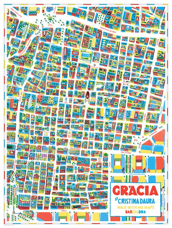 Mapa Barri Gràcia, Cristina Daura: