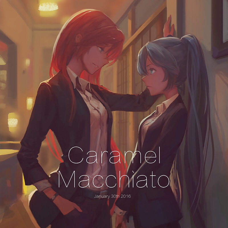 Caramel Macchiato | 枝介 [pixiv] http://www.pixiv.net/member_illust.php?mode=medium&illust_id=54976489