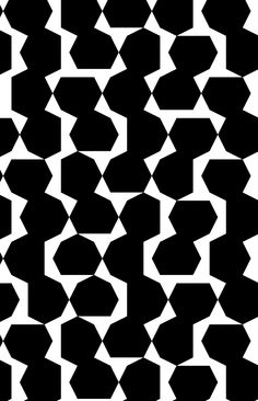 Irregular Polygons - black & white pattern, geometric print design