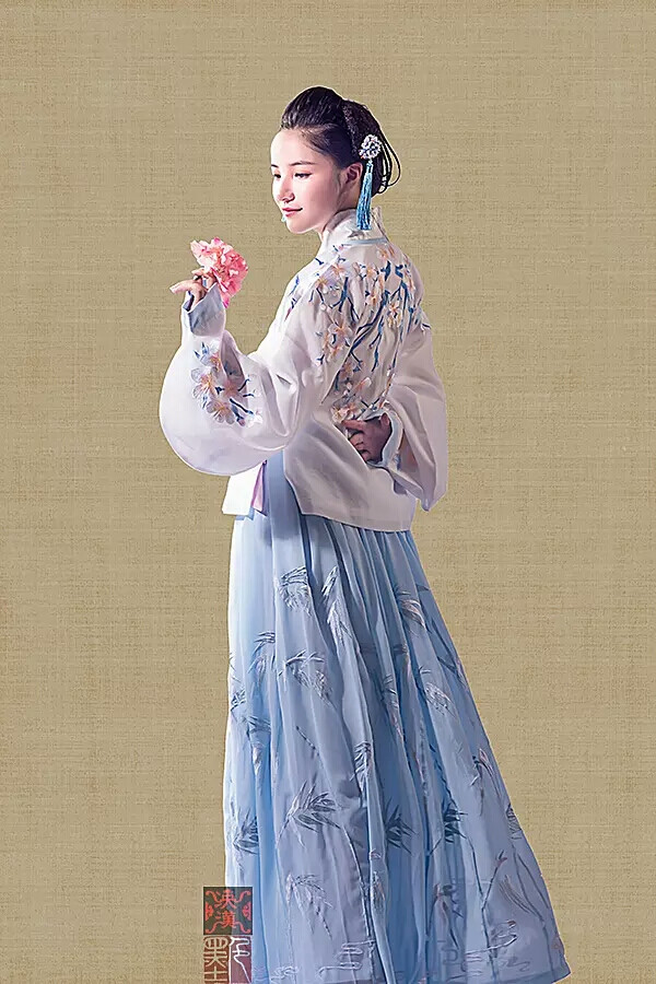 泱汉【迷仙引梦】A132 明制袄裙 短袄 齐腰襦裙 传统汉服 绣花