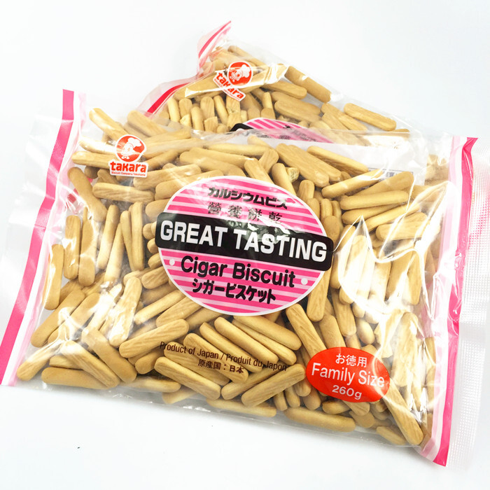 日本进口零食品 宝制果takara高钙饼干条 手指饼干260g