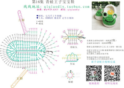 卡通青蛙宝宝鞋鞋身图解002