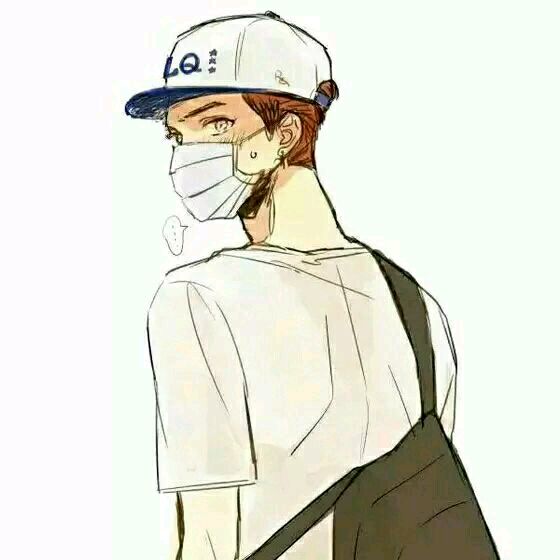 动漫 二次元 男生头像 帅 口罩男