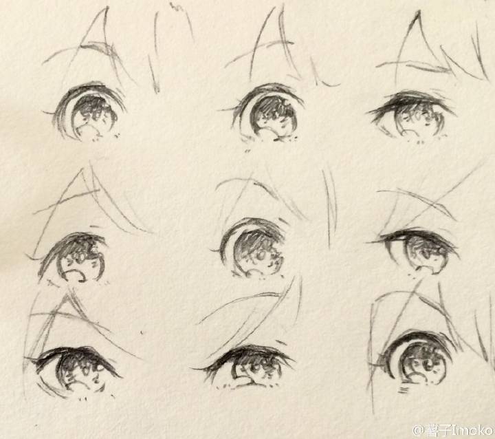 动漫绘画素材 女 眼睛