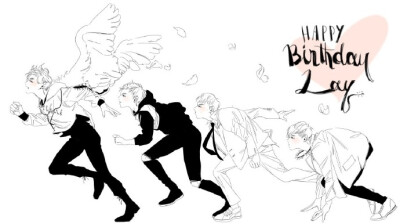 #张艺兴 1007 生日快乐 手绘 壁纸 头像 漫画# EXO 张艺兴 Lay 金钟大 Chen 朴灿烈 Chanyeol 边伯贤 Baekhyun 都暻秀 D.O. 吴世勋 Sehun 金珉锡 XIUMIN 金俊勉 Suho 金钟仁 Kai