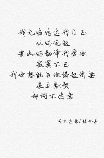 词不达意/林忆莲