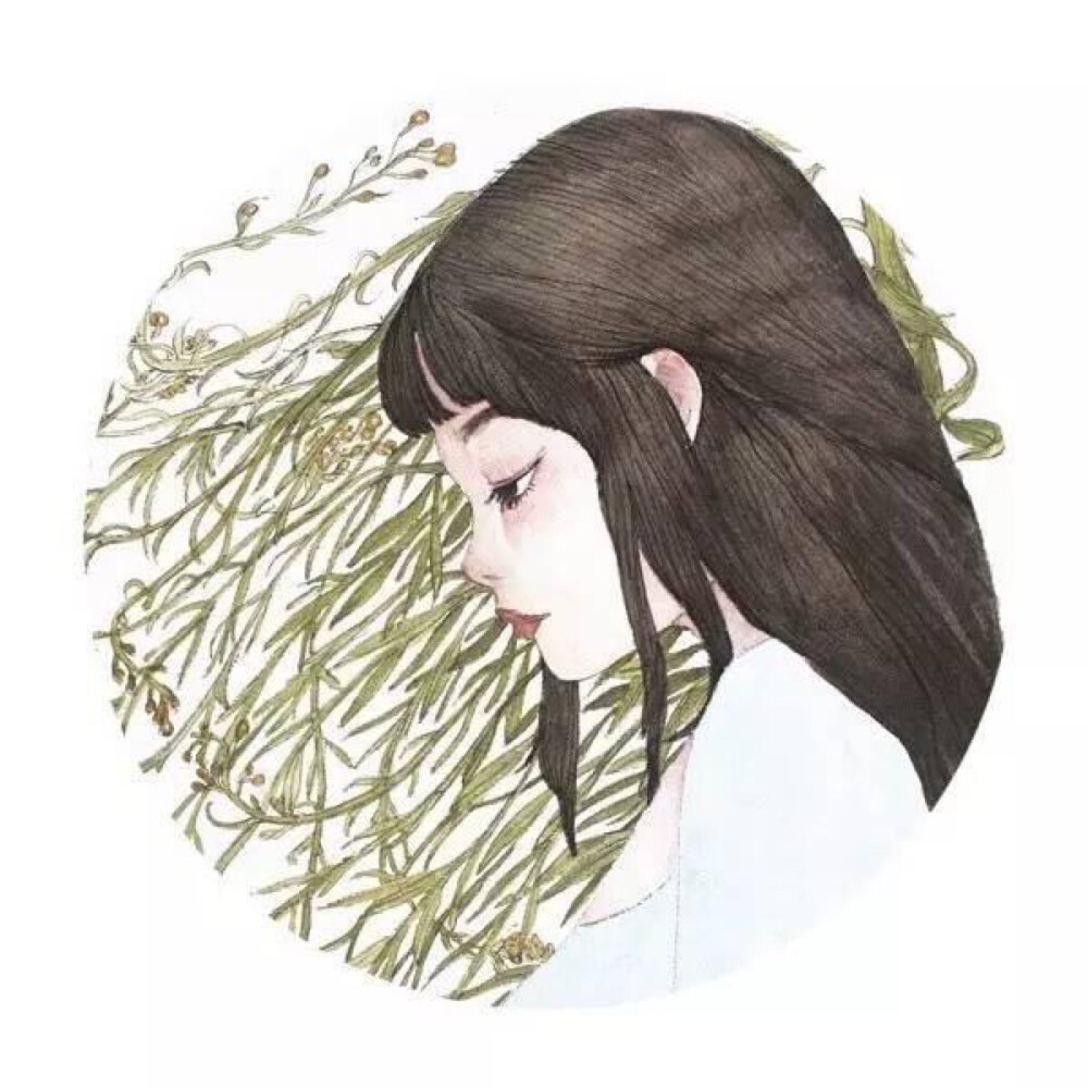 水彩头像原创艺术qq头像闺蜜头像漂亮宝贝
