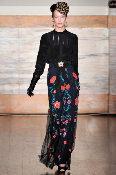 Temperley London（坦波利.伦敦）2012秋冬时装周。