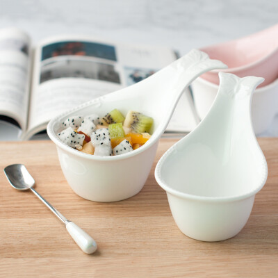 厝物社 精美欧式浮雕陶瓷烤碗 调料碗零食小碗早餐碗儿童餐具套装