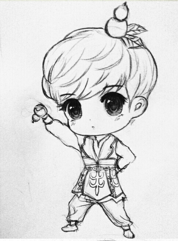 鹿晗鹿哥luhan手绘crlinkluhan