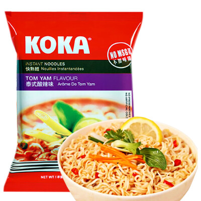 新加坡进口泡面 KOKA可口牌泰式酸辣汤面快熟面方便面85g零食品