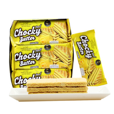 泰国进口chocky butter佐克力巧客黄油味威化饼干432g*2盒零食品