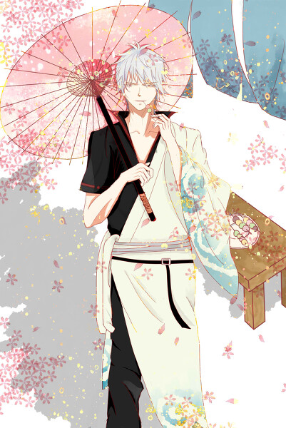 银魂 银时 樱花