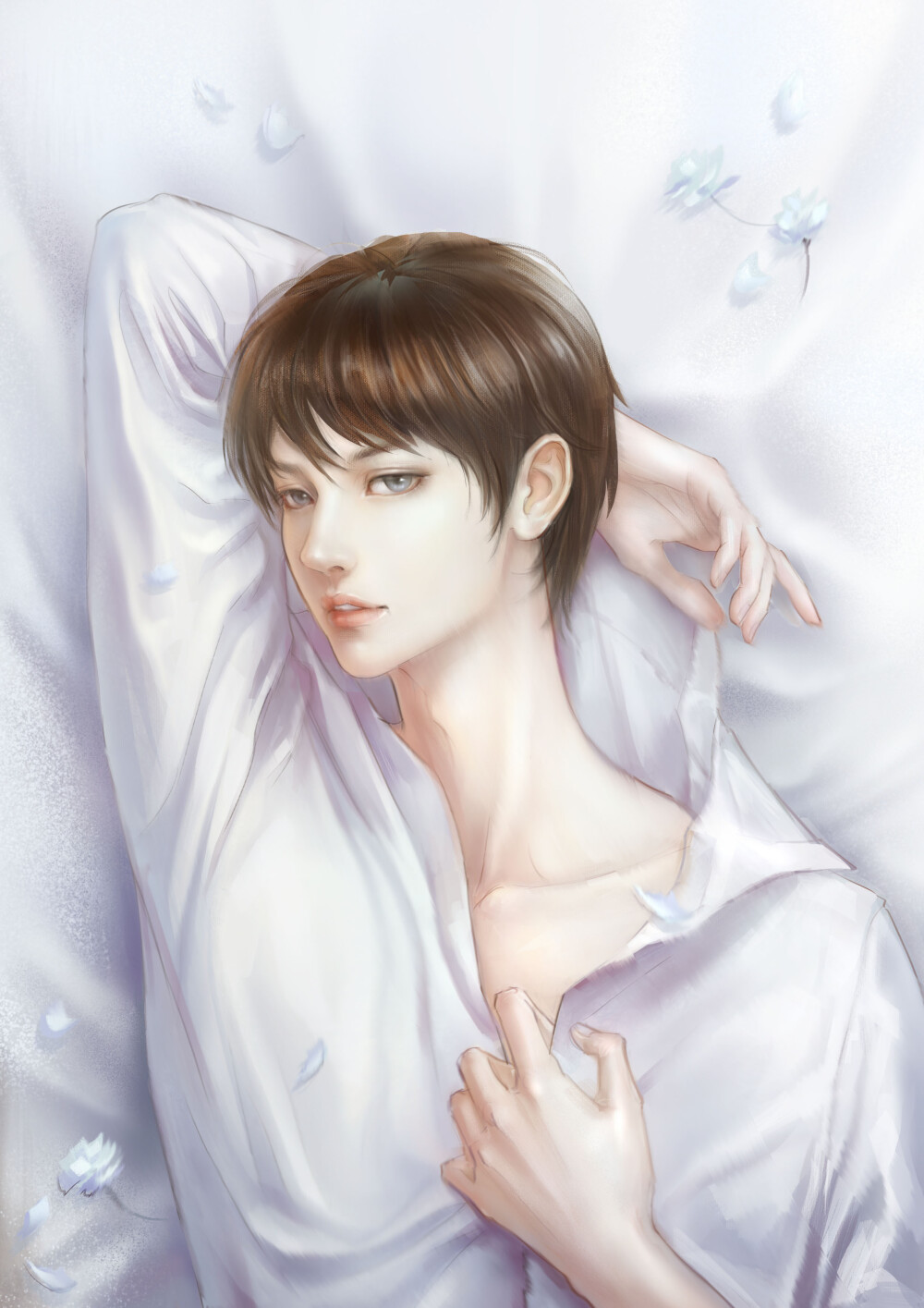 Try new painting style, no end and need to study hard. Just for work :) but i really like painting handsome boy. 