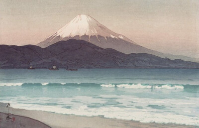 Mountains，Hiroshi Yoshida (吉田博) (1876–1950, Japan)