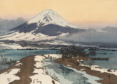 Mountains，Hiroshi Yoshida (吉田博) (1876–1950, Japan)