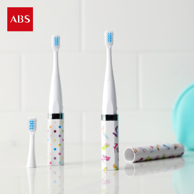 ABS爱彼此 差旅便携式电动牙刷防水软毛清洁舌苔成人电动牙刷