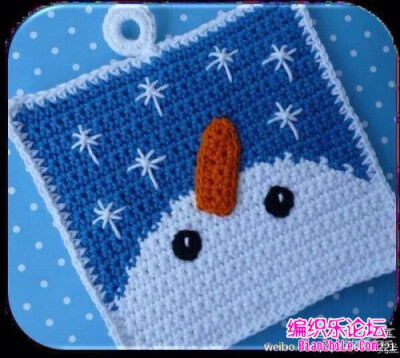 雪人杯垫